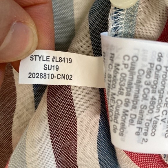 Madewell Button-Back Shirt in Pocatello Stripe Popover Striped Oversized Boxy - Picture 12 of 16